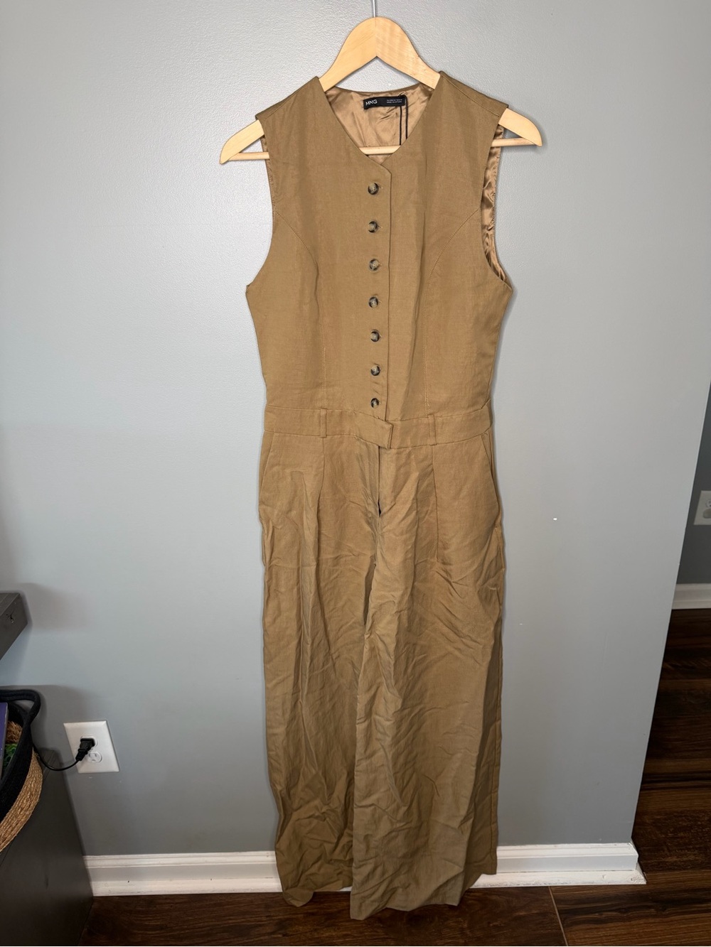 NWT Mango Cole Lyocell Combined Tailored Jumpsuit - Picture 2 of 10